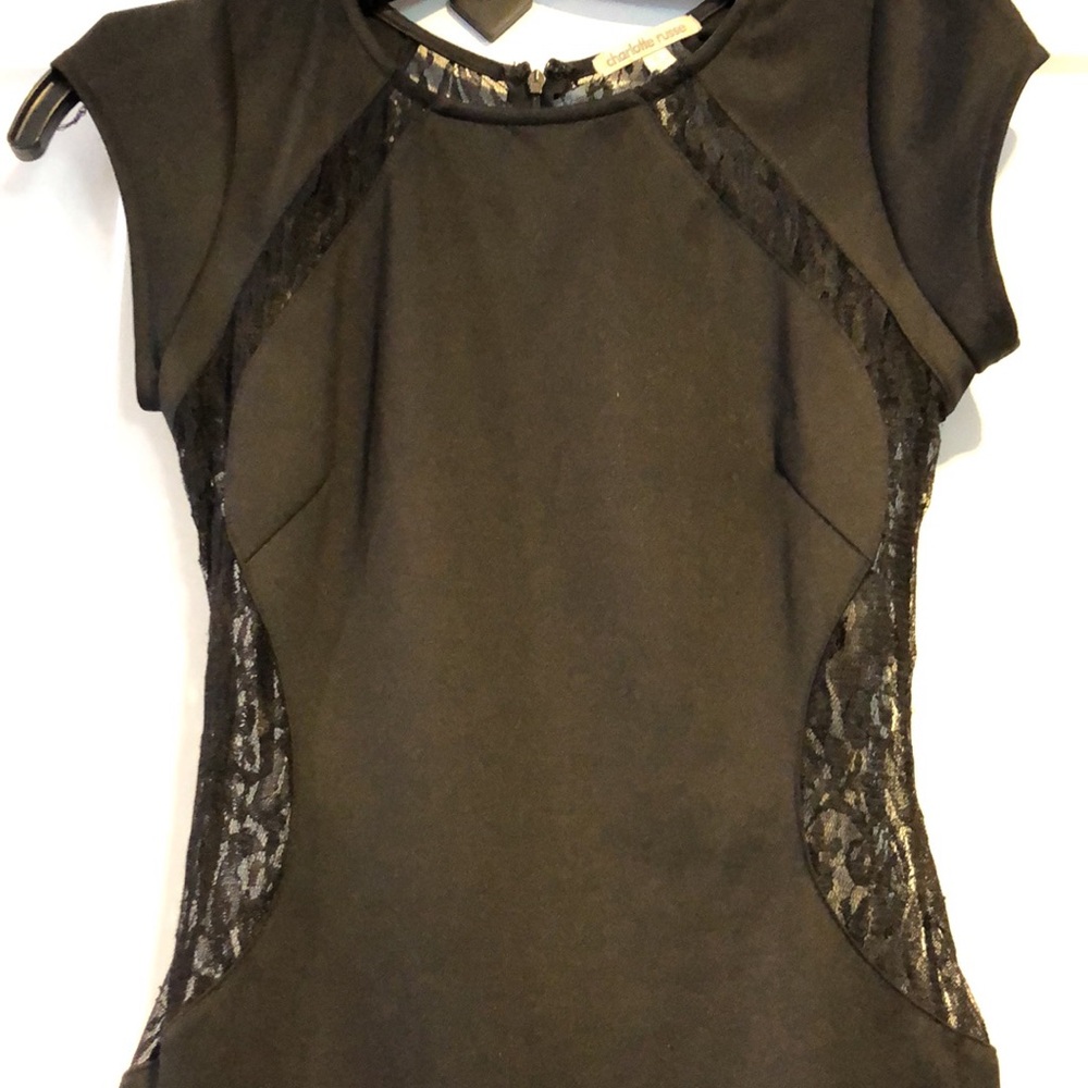 Classy and very sexy black midi dress